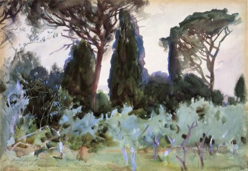 Landscape near Florence John Singer Sargent Oil Paintings
